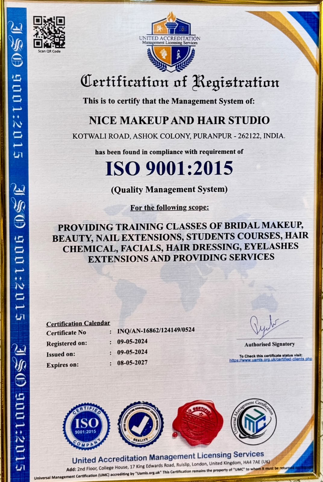 ISO Certificate